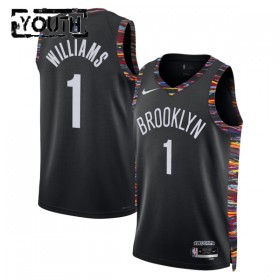 Dres Brooklyn Nets Ziaire Williams Nike 2025-26 City Edition Crno Swingman - Dječji